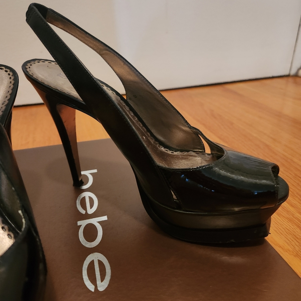 Bebe Heels size 7.  5inch heel - Picture 3 of 10